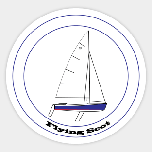 Flying Scot sailboat Sticker